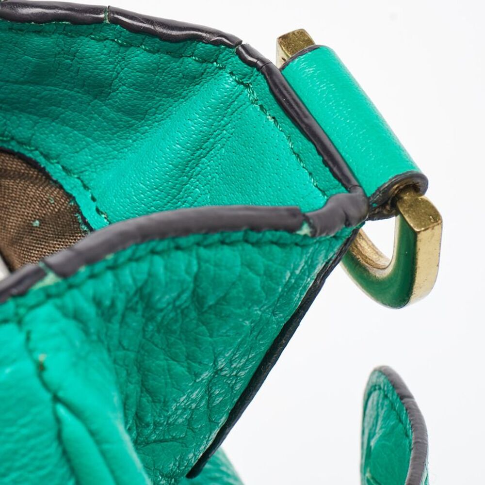 Mulberry Green Leather Alexa Flap Top Handle Bag - Picture 7 of 7